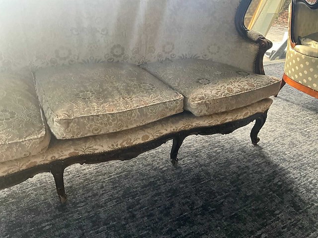 Houten 3-zits zetel - afbeelding 3 van  4