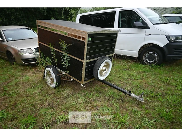Houten aanhangwagen - afbeelding 1 van  6