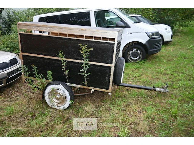 Houten aanhangwagen - afbeelding 2 van  6