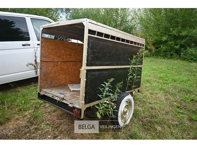 Houten aanhangwagen - afbeelding 3 van  6