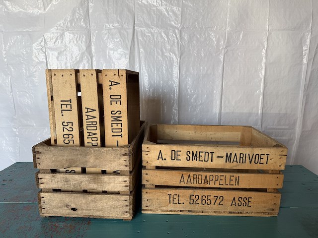 Houten aardappelkisten - afbeelding 1 van  1