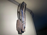 Houten afrikaans wanddecoratie - afbeelding 3 van  5