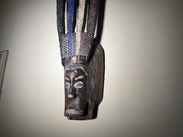 Houten afrikaans wanddecoratie - afbeelding 5 van  5