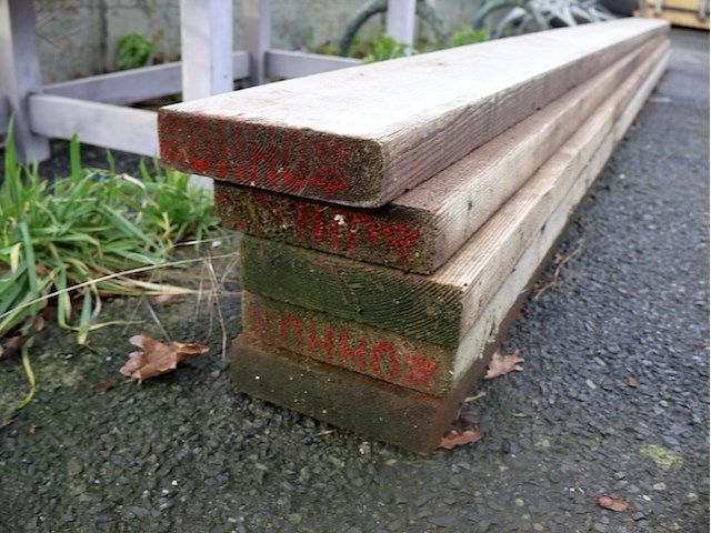 Houten balk (x5) - afbeelding 3 van  3