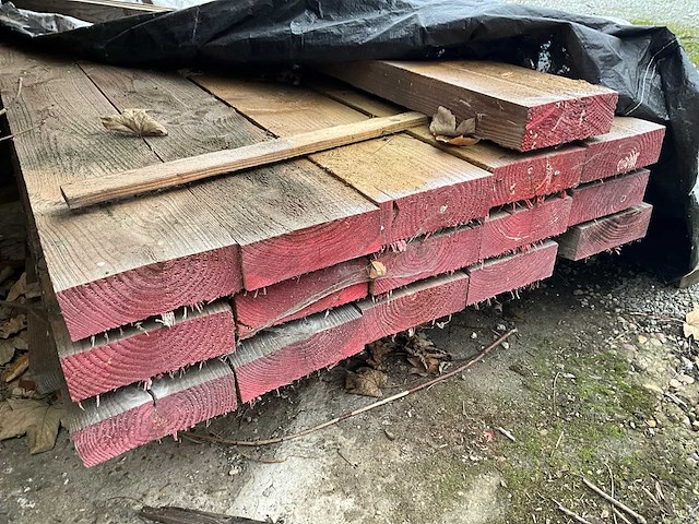 Houten balken (23x) - afbeelding 1 van  7