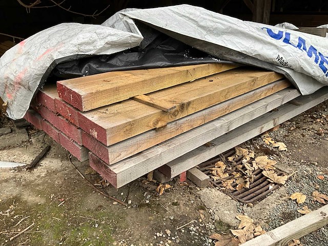 Houten balken (23x) - afbeelding 3 van  7