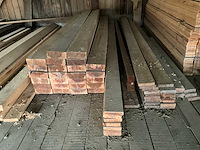 Houten balken en planken 1e keus (325x) wo hardhout - afbeelding 3 van  9