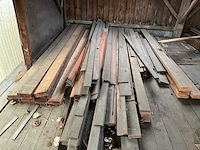 Houten balken en planken 1e keus (325x) wo hardhout - afbeelding 4 van  9