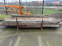 Houten balken + houder - afbeelding 1 van  2