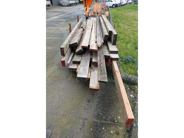 Houten balken + houder - afbeelding 2 van  2