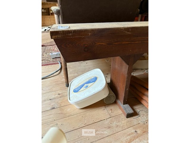 Houten bank l300xb25xh46 cm - afbeelding 2 van  2