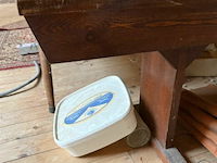 Houten bank l300xb25xh46 cm - afbeelding 2 van  2