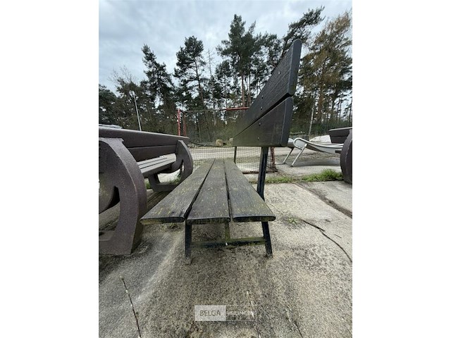 Houten bank - afbeelding 2 van  3