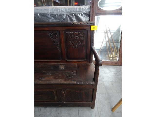 Houten bank - afbeelding 2 van  3