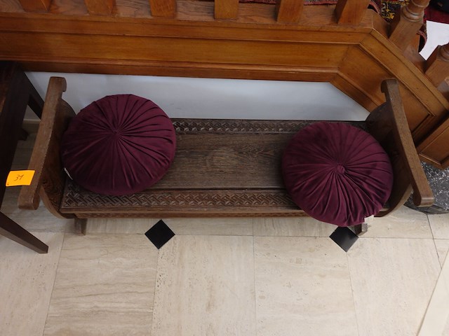 Houten bank - afbeelding 2 van  4