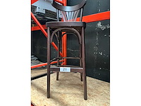 Houten barkruk (3x) - afbeelding 1 van  3