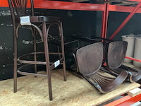 Houten barkruk (3x) - afbeelding 3 van  3