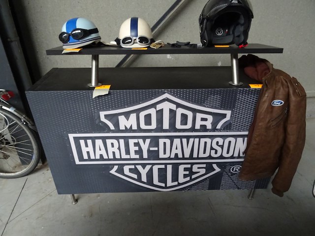 Houten barmeubel harley davidson - afbeelding 1 van  3