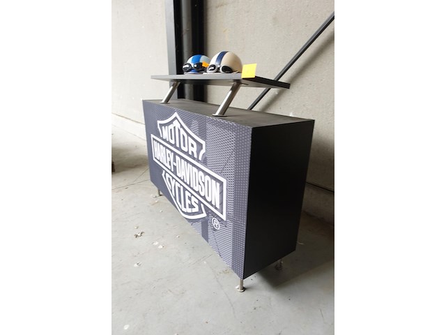 Houten barmeubel harley davidson - afbeelding 2 van  3