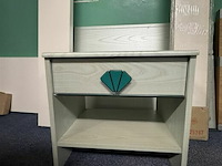 Houten bed met 2 nachtkastjes - afbeelding 2 van  3