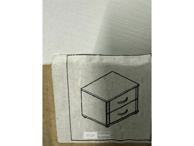 Houten bed met kastje - afbeelding 2 van  6