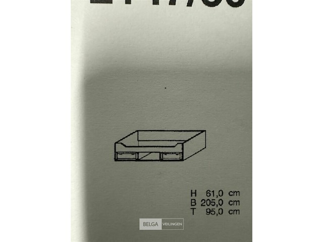 Houten bed met onderbouw - afbeelding 1 van  5