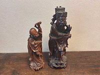 Houten beeld (2x) - afbeelding 1 van  3