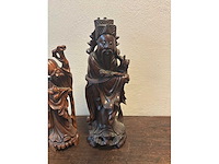 Houten beeld (2x) - afbeelding 3 van  3