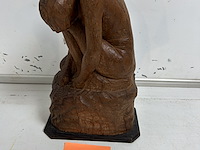 Houten beeld getekend van muylem 1933