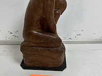 Houten beeld getekend van muylem 1933 - afbeelding 2 van  4