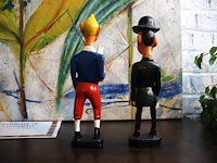 Houten beeld kuifje (x2) - afbeelding 4 van  6