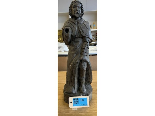 Houten beeldhouwwerk - afbeelding 1 van  2