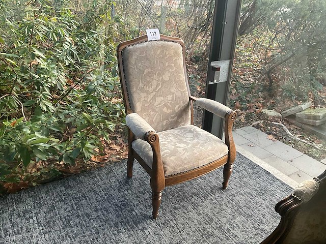 Houten bijzetstoel - afbeelding 1 van  3