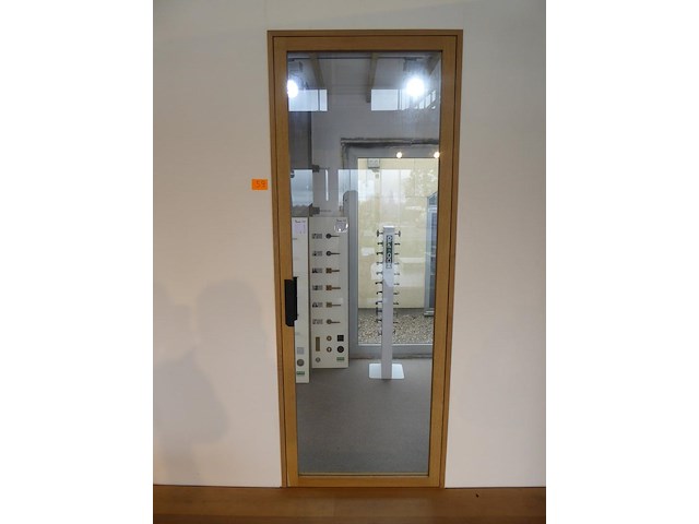 Houten binnendeur met glas - afbeelding 1 van  2