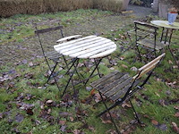 Houten bistrotafel - afbeelding 2 van  3