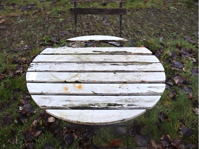 Houten bistrotafel - afbeelding 3 van  3