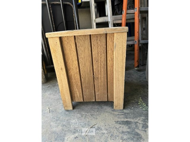 Houten bloembak - afbeelding 1 van  2