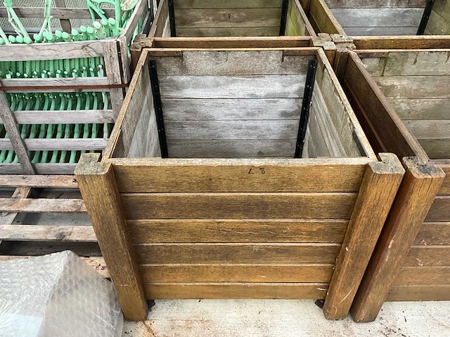 Houten bloempotten (4x) - afbeelding 4 van  11