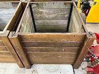 Houten bloempotten (4x) - afbeelding 8 van  11