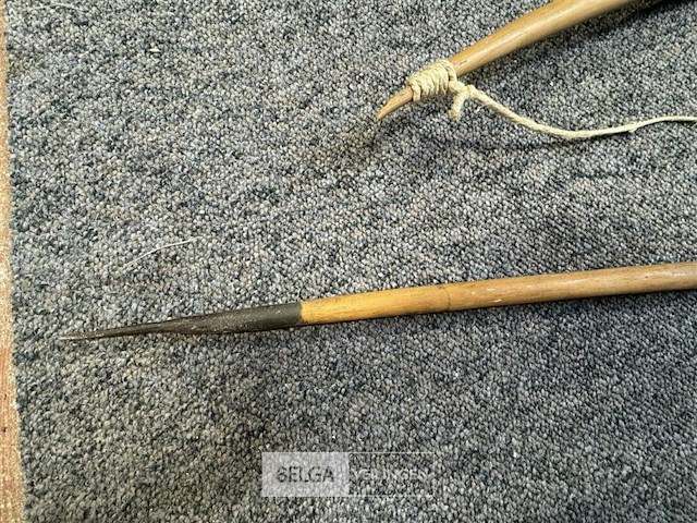 Houten boog en speer - afbeelding 3 van  4