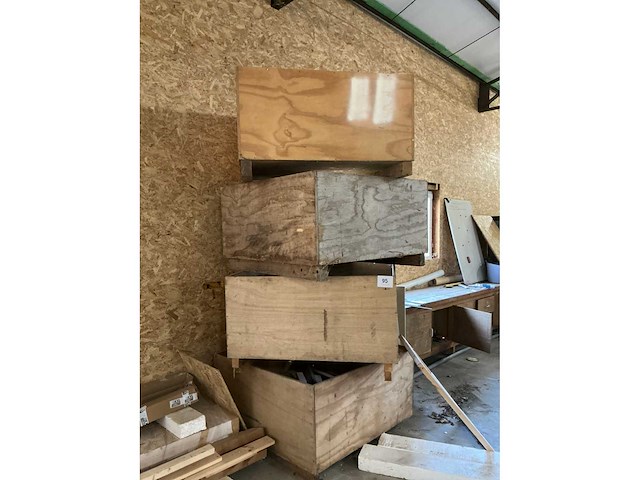 Houten box (9x) - afbeelding 1 van  3