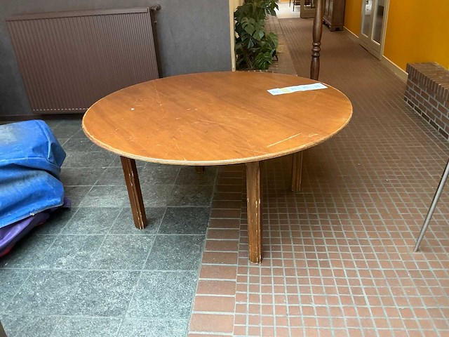 Houten brasserietafel (2x) - afbeelding 2 van  4