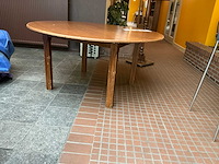 Houten brasserietafel (2x) - afbeelding 3 van  4
