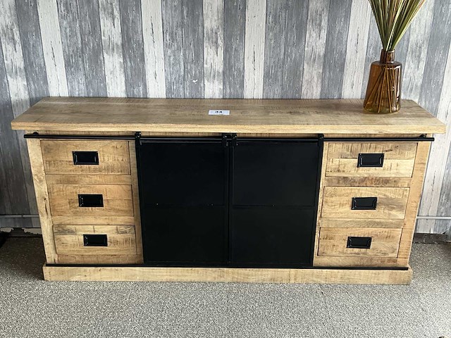 Houten buffetkast industrial - afbeelding 3 van  3