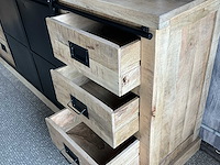 Houten buffetkast industrial - afbeelding 2 van  3