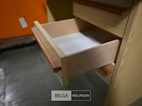 Houten bureau + stoel - afbeelding 3 van  4