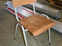 Houten bureau + stoel - afbeelding 4 van  4