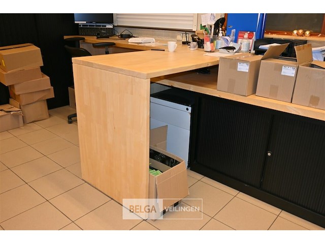 Houten bureau - afbeelding 3 van  9