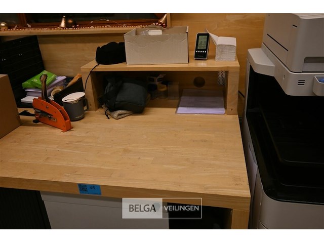 Houten bureau - afbeelding 6 van  9