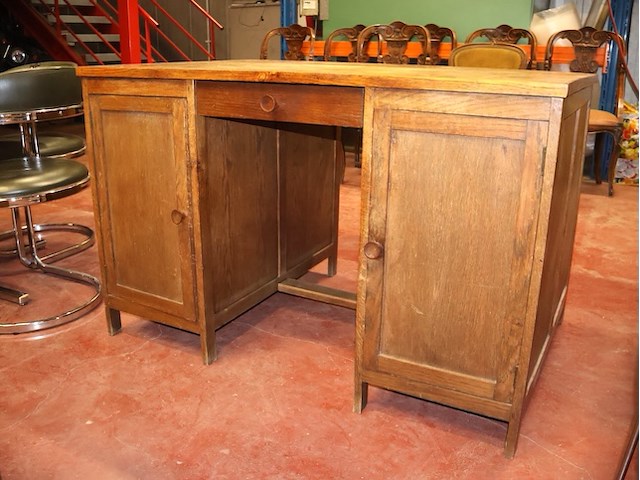 Houten bureau - afbeelding 4 van  5